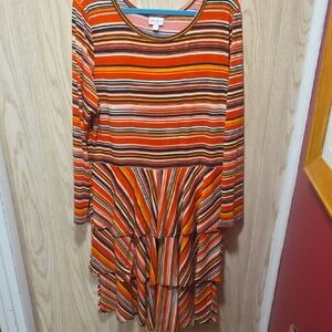 LuLaRoe Georgia - Long Sleeve Striped Dress